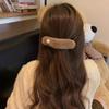 Grampo de bico de pato de contas de pelúcia, cabelo de alta qualidade, penteado para trás, clipe de tubarão, feminino, temperamento de outono e inverno, grampo de cabelo