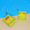 Llavero Colgante Divertido de Resina Simulación de Frutas y Verduras Fresa Jade Col Repollo Tienda de Catering Gourmet Colgante Pequeño Regalo
