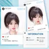 No Necesita Pinzas para el Cabello, Extensiones de Cabello para Mujeres, Mechón de Cabello Fino e Invisible para la Frente, Aumento de Volumen de Cabello Sin Costuras, Parche Mágico para Línea del Cabello