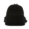 Mochila de Veludo Cotelê, Mochila Escolar de Veludo Cotelê, Bolsa Feminina, Mochila Pequena Casual Simples Estilo Coreano para Menina, Bolsa Transversal Versátil Estilo Balde