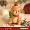 Nuevos adornos navideños creativos para personas mayores, muñeco de nieve de resina, pequeños adornos, decoración de escena de dibujos animados, regalo, muñeca