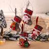 Conjunto Meias de Natal Decorações de Natal Saco de Presente de Cabeceira Meias de Doces Pingente de Árvore de Natal Adereços de Cenário