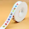 Atacado de fábrica 2,5 cm embalagem para assar portátil transparente caixa para bolo de aniversário aba larga letra fio de neve flor fita