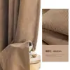 Cortinas de Chenille Espinha de Peixe, Novo Estilo Blackout para Quarto, Luxo Leve Francês de Alta Qualidade, Tecido Ganchado para Proteção Solar de Sala de Estar, Feito Sob Medida