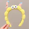 Diadema de Peluche para Otoño e Invierno, Diadema Especial con Presión para Lavarse la Cara y Aplicarse Mascarilla, Coleta, Accesorio para el Cabello de Pato Amarillo, Cueva para el Cabello