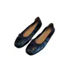 Zapatos de ballet planos vintage super suaves de piel de oveja para mujer, zapatos tipo mocasín de cuero suave con suela blanda, zapatos planos vintage de cuero genuino