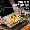 Pratos Especiais para Restaurante de Churrasco em Melamina Bicolor, Plástico Retangular Criativo Comercial Imitação de Porcelana, Pratos de Acompanhamento para Restaurante de Hot Pot