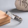 Pulsera tejida de plata S925 hecha a mano para hombre, de Golden Deer King, al por mayor, con personalidad retro, joyería de moda para hombre.