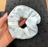 Monzón de Sal Marina ~ Goma para el Pelo de Encaje Azul para Mujer Estilo Coreano Extra Grande para Moño Cuerda para el Cabello Adorno para la Cabeza