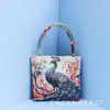 Bolso de Estilo Étnico, Bolso de Tela de Sofá Bordada, Bolso Fresco y Casual con Bordado de Hilo Dorado por Ambos Lados