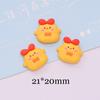 Bonito dos desenhos animados urso coelho dinossauro pinguim diy handmade hairpin joias acessórios de resina 3d copo de água adesivo material
