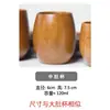 Selección Premium Taza de Barriga Grande Nórdica Taza de Madera Taza de Madera Creativa Madera Maciza Taza de Té Antiescaldable Resistente al Desgaste y Duradera