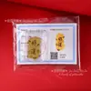 Pegatinas Doradas Personalizadas para Teléfono, Láminas Adhesivas de Oro Puro para Atraer la Fortuna, 2mg, Regalos de Riqueza Instantánea, Personalización de Logo