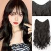 Peça de peruca peça única clipe em V cabelo sem costura almofada de aplique de cabelo peça de cabelo longo cacheado feminino Xuchang em estoque atacado