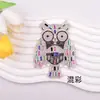 Parche Decorativo DIY Creativo de Búho Colorido con Strass Hot-Fix de Cristal Parche de Dibujos Animados para Ropa Bolsas Zapatos Sombreros