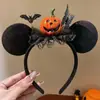 Diadema de Palo Retorcido de Halloween Hecha a Mano Cabeza de Calabaza Araña Cosplay Adorno para la Cabeza Disfraz Divertido de Fiesta para Mujeres