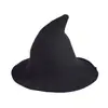 Sombrero de Bruja de Lana Transfronterizo para Mujer Amazon Tejido Otoño e Invierno Puntiagudo Sombrero Infantil Plegable Sombrero de Mago