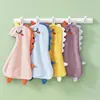 Toalha coral fleece absorvente vaso sanitário fofa infantil pendurar jardim de infância cozinha toalha uma geração de cabelo
