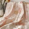 Vestido drapeado de estilo antiguo con flor grande, moda, tela jacquard, ropa de primavera y otoño, vestido elegante, tejido de seda dorada teñido en hilo