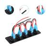 Interruptor Combinado de Panel Ojo de Gato 12-24V con Cable Interruptor de Modificación para Coche RV de 1 bit/2 bits/3 bits/4 bits