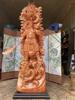 Escultura em Madeira Yulong Guan Gong Ébano Personagem Escultura em Raiz Chão Madeira Maciça Abertura Clube Hall da Empresa Artesanato Grande Sonho Fonte