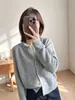 Chegada Nova Outono 2026 Cor Sólida Macio e Fofo Amigo da Pele Simples Emagrecedor Raglan Botão Tricô Cardigan Jaqueta Top Feminino