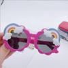 Gafas de sol infantiles Arcoíris de moda, Gafas de montura redonda de girasol arcoíris, a la moda y lindas, Gafas de dibujos animados para niños