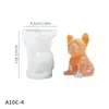 Moldes de Hielo de Animales de Moda: Gato, Bulldog Francés, Gadget para Hacer Hielo para Perro, Molde de Silicona de Resina para Hornear Pasteles