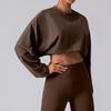 Sudaderas Europeas y Americanas Transfronterizas Nuevas para Mujer para Correr al Aire Libre, Deportes, Yoga, Tops Sueltos de Manga Larga, Transpirables y de Secado Rápido, Se Pueden Usar Afuera
