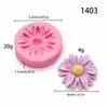 Vela de yeso aromaterapia con forma de flor de rosa, camelia, margarita molde de silicona hecho a mano A3031