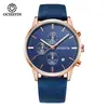 Reloj para Hombre Transfronterizo Marca Augusten Reloj de Moda Multifuncional Cronógrafo Impermeable Reloj de Cuarzo Esfera Grande