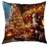 Fronha de Almofada de Natal Transfronteiriça Sofá Poliéster Estampada Fronha de Almofada de Natal Escritório Almofada Casa Almofada Atacado