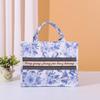 Nova bolsa de ombro de linho do fabricante simples portátil bolsa de mão ins bolsa tote de lona grossa bolsa de lona