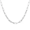 2025 Moda Rectangular Cadena de Clip de Papel Set de Pulsera Joyería para Mujer Accesorios Elegantes Versátiles de Moda