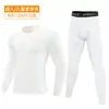 Mercancía spot transfronteriza para hombre adulto de manga larga de secado rápido ajustada ropa deportiva capa base camiseta ropa de correr ropa de entrenamiento para niños