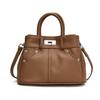 Bolso de mano elegante de verano 2024, nuevo, de moda, con textura, de color sólido, bolso de hombro, sencillo y atmosférico.