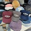 Gorra de Béisbol Ins Vintage Color Sólido para Mujer Verano Estilo Americano Lavado Cabeza Grande Ondulada Moda Otoño e Invierno Rostro Mostrado Gorra Pequeña