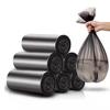 5 rollos de 60 boca plana al por mayor cocina hogar rollo continuo tipo punto de quiebre boca plana bolsa de basura portátil clasificación bolsa de plástico uno