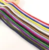 Corda Redonda de Poliéster Fio a Fio Colorida de 5mm Cordão de Cintura de Calça Cordão de Chapéu Cordão Trançado Cordão para Vestuário