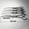 Tijeras profesionales para peluquería canina wingsbro de 18 cm, color plata mate, tijeras de corte hacia abajo, adecuadas para abrir y cerrar el pelo del perro, peinado, belleza, se pueden seleccionar cuatro tipos de dientes.