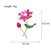 Broche de lótus estilo chinês acessórios artísticos elegantes e modernos acessórios cheongsam requintados de alta qualidade corsage de lótus rosa