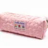 Bolsa de Papelería ins Almohada de Flor Acolchada Estuche para Lápices Paquete Pequeño Estuche para Lápices de Estudiante Caja de Papelería Bolsa de Almacenamiento