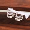 S925 Plata Esterlina Borla Hebilla de Oreja Mujeres 2022 Nuevo Arete de Tuerca de Oreja con Cuentas Redondas Moderno Aretes Anillo de Oreja Joyería para la Oreja Otoño e Invierno