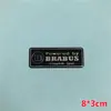 Adecuado para Pegatinas de Coche Mercedes-Benz Clase C Clase E Glc Gla Glb Pegatinas Decorativas de Metal Logo de Coche Amg Placa de Nombre Brabus Etiqueta de Aluminio