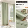 Cortinas de Chenille de Lado Único para Blackout em Quarto e Sala de Estar, Estilo Francês Creme, Tecido de Cortina com Blackout Total Atacado