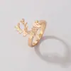 Yongge Jewelry Anillo de Aleación con Goteo de Aceite Navideño Estilo Europeo y Americano para Mujer Elementos Navideños de Dibujos Animados Anillo de Dedo para Fiesta Festiva Venta al por Mayor