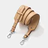 Novo Estilo Couro Macio de Vaca Moda Alça Larga no Ombro Comprimento Ajustável Universal Bolsa Transversal de Ombro Cinta Substituta