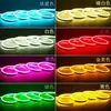 Fita de LED neon, silicone à prova d'água para exterior 12v, para fazer letras, fitas de LED flexíveis coloridas de alta e baixa voltagem para engenharia de ambiente e decoração
