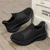 Zapatos calcetín perezoso sin cordones para parejas, zapatillas de correr ligeras, tallas grandes para mujer, zapatos para hombre, zapatillas deportivas casuales de malla tejida fly-knit al por mayor