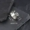 Anillo Vintage de Dedo con Pez Saltando para Hombres, Personalidad de Moda, Estilo Minimalista, Anillo Ancho de Dedo Índice de Plata Tailandesa Imitación, Anillo Abierto Versátil de Moda